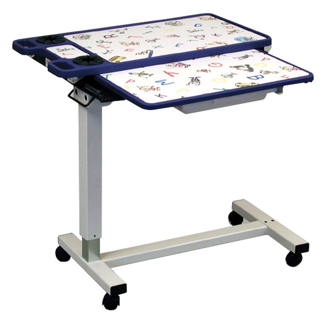 AL-85548 | PEDIATRIC OVERBED TABLE SPLIT TOP, SPECIFY PATTERN