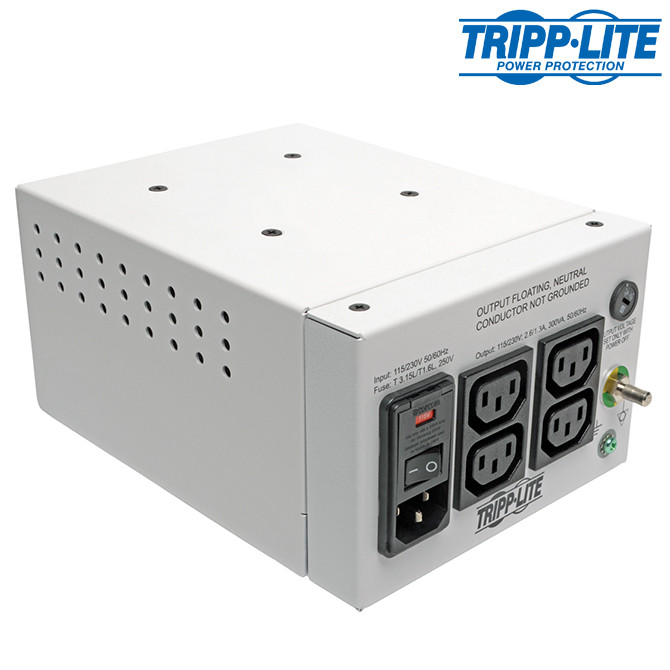 AL-85519 | ISOLATION TRNSFRMER DUAL VLTG 4 OUTLET, 115/230V, 300W