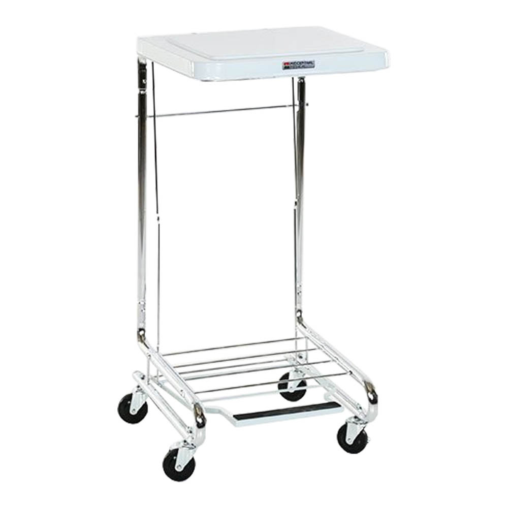 AL-91746 | SQUARE CHROME HAMPER W/LID 19