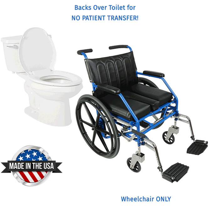 AL-89974 | NO-TOILET-TRANSFER WHEELCHAIR! DROP-SEAT ALL-DAY MANUAL
