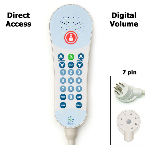 AL-73999 | NURSE CALL, TV, 0-9 KEYPAD PS DIRECT ACCESS, 1 LIGHT
