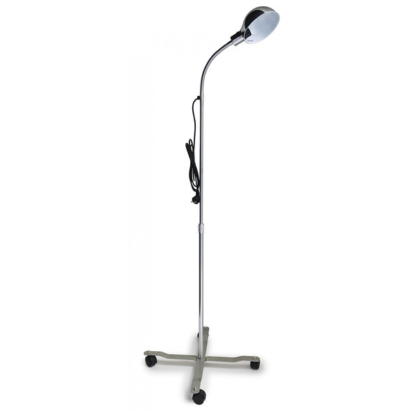 AL-74781 | GOOSENECK EXAM LAMP W/CHROME MOBILE BASE,
