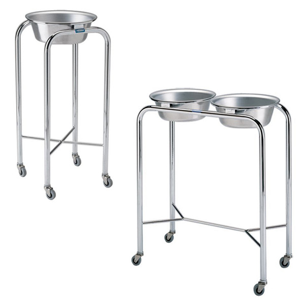 AL-69465 | PWDR COATED STEEL BASIN STAND 14"D x 34" H, SPCFY SIZE