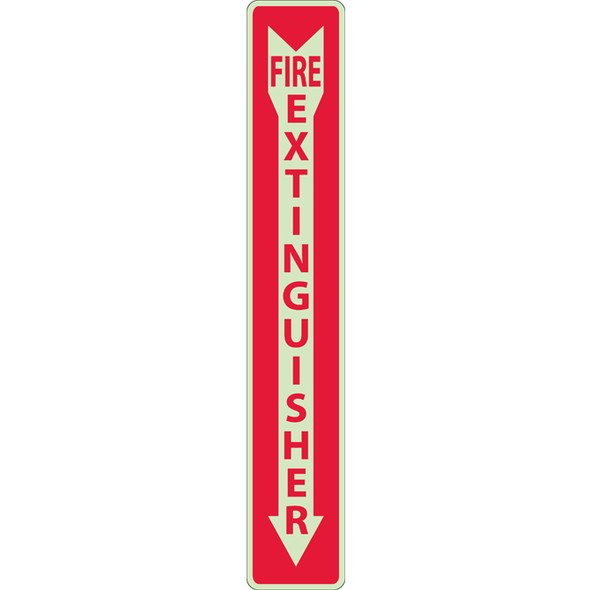 AL-81759RPG | FIRE EXTINGUISHER SIGN 24"X4" 0.50 RIGID PLASTIC GLOW (RPG)