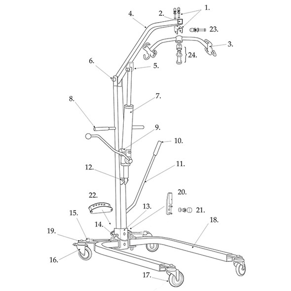 AL-76211 | CASTER PIN FOR MAST 