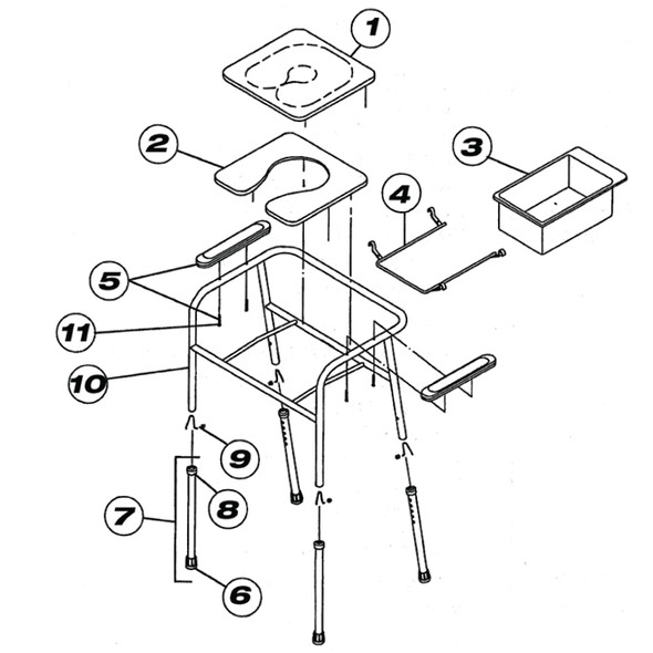 AL-2594 | LEG EXTENSION ASSEMBLY BEFORE 10/19/99-MODEL#6496