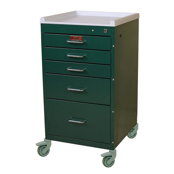 AL-69700 | 5-DRAWER SHORT MINI CART W/ STD. KEY LOCK,  ANESTHESIA