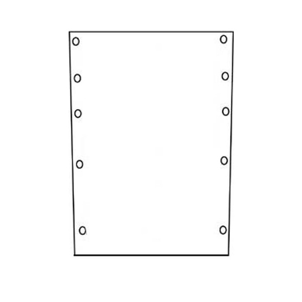 AL-842F | 18" FLAT BACK UPHOLSTERY (FLARED) FITS GENDRON