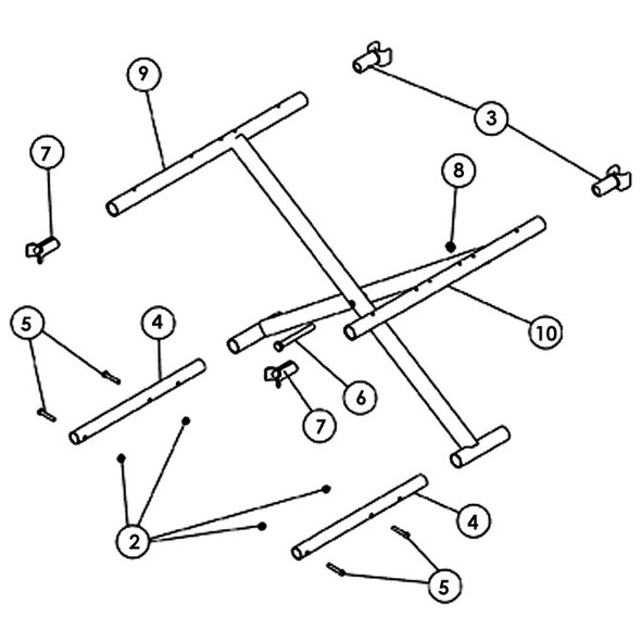 AL-64573 | Discontinued-RIGHT 20" CROSSBR NLA - USE AL-64572R