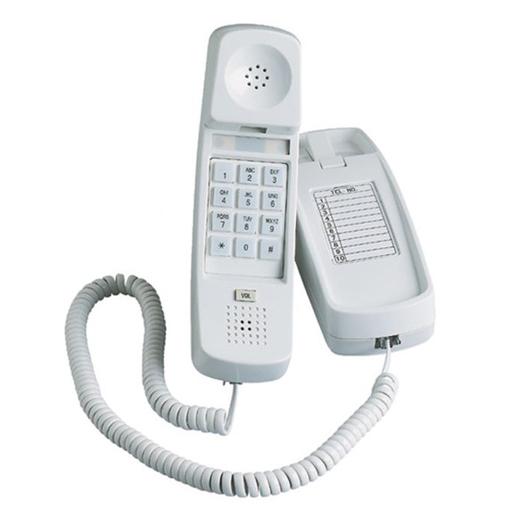 AL-62254 | SINGLE-LINE PHONE WITH DESK/ WALL MOUNT, WHITE