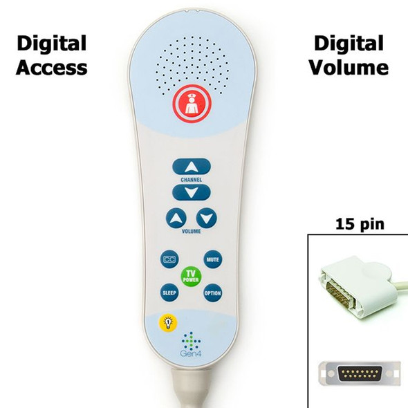 AL-84370 | DIGITAL VOLUME PILLOW SPKR NURSE, TV, 1 LIGHT, GEN4 DIGIT
