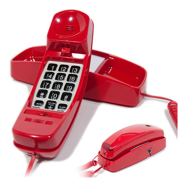 AL-86036 | RED EMERGENCY TRIMLINE PHONE DESK/WALL MOUNTABLE