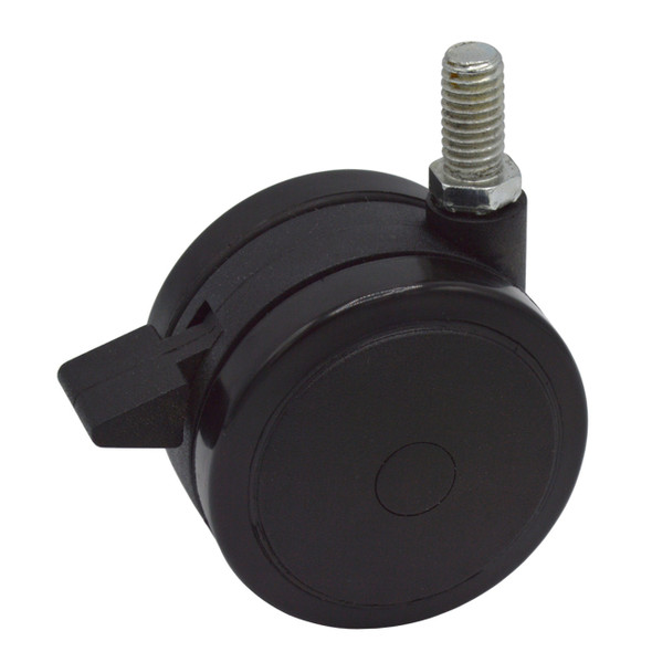 AL-C15006H-37 | 2-3/8" URETHANE CASTER W/ BRAKE, 3/8"-16 X 3/4" THREA