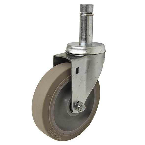 AL-57108D2 | 5" SWIVEL CASTER, TPR DELRIN, 27/32"X2-1/2"GRIP RING
