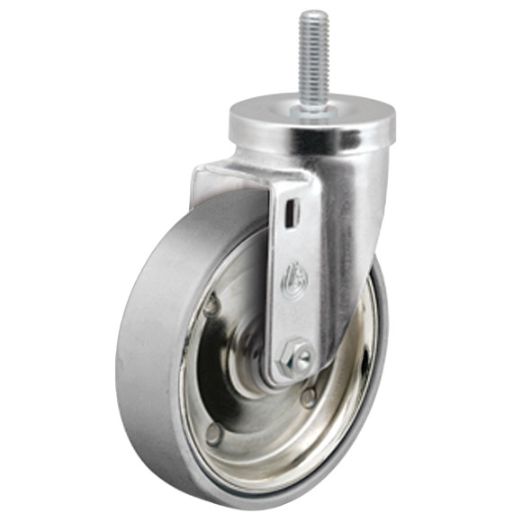 AL-72137 | 5" THREADED STEM CASTER BALL BEARING, WELDED GREY DISC