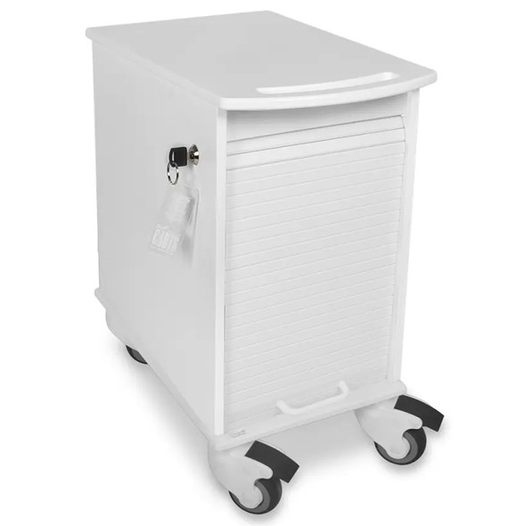 AL-93799 | SHORT NARROW LOCKING CART 3-SHELVES TAMBOUR DOOR
