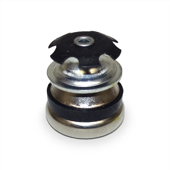 AL-C19018 | 7/8" ROUND SWIVEL GL, CUSHIONED STEEL BASE