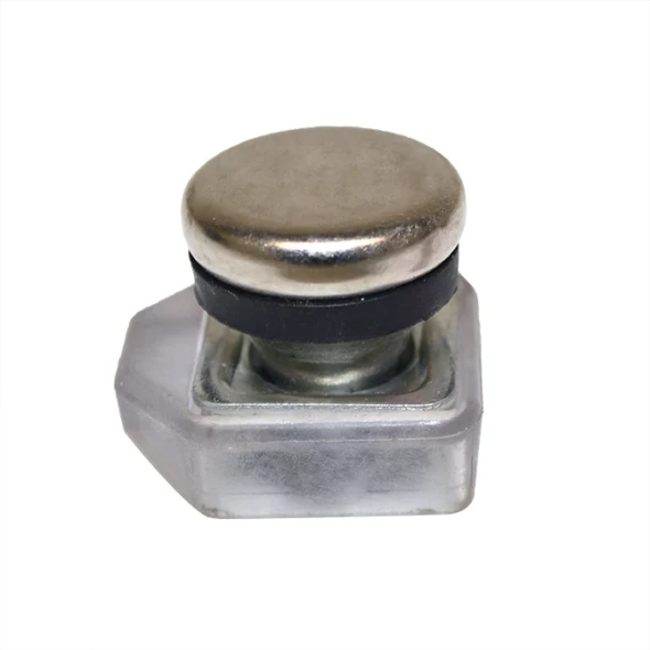 AL-C19020 | 7/8" SQUARE SWIVEL GL, CUSHIONED STEEL BASE