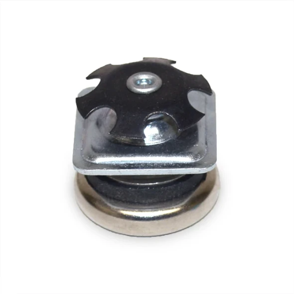 AL-C19021 | 1" SQUARE SWIVEL GL, CUSHIONED STEEL BASE