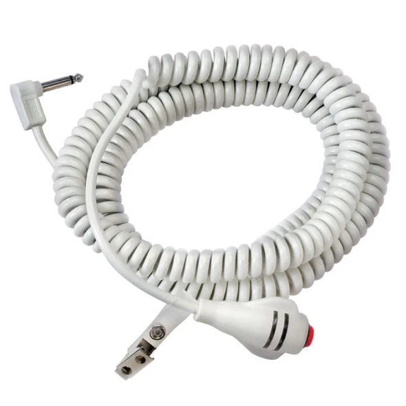 AL-C48076 | WHITE COILED CALL CORD STRETCHES 4'' TO 16''