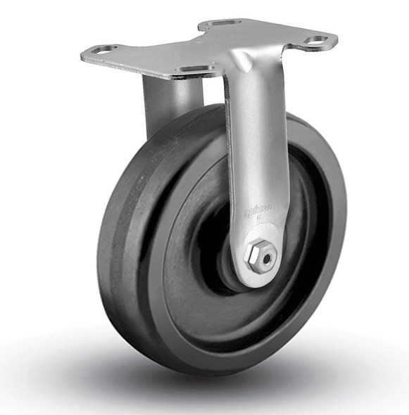 AL-17160 | 6" RIGID CASTER, PHENOLIC BALL, 3-13/16" X 4-5/8" PLATE