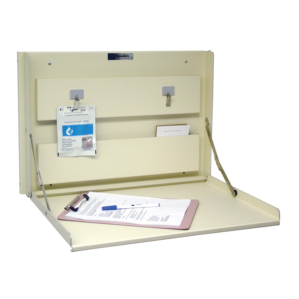 AL-43190 | STANDARD WALL DESK BEIGE VINYL CLAD ALUM.
