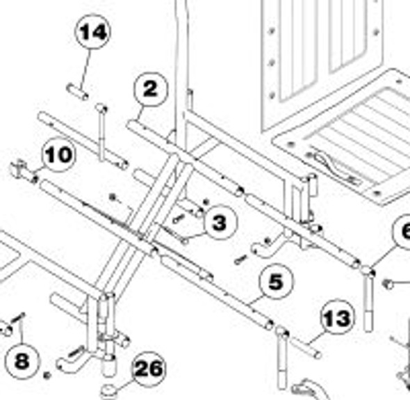 AL-54845 | FOOT MANUAL NUT KIT FOR LUMEX 801/802