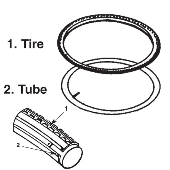 AL-58568 | 10" X 3" PNUEMATIC TIRE 