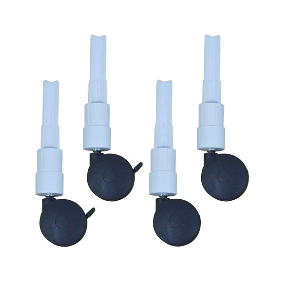 AL-61524 | 4" TWIN NYLON CASTERS SET OF 4 LOCKING CASTERS