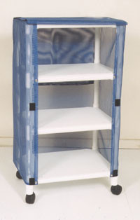 AL-61817 | MINI LINEN CART W/ 3 SHELF 20"X25"/COVER