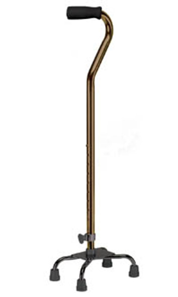 AL-66093 | BRONZE QUAD VINYL CONTOURED CANE; 300 LB CAPACITY