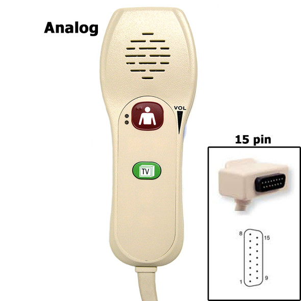 AL-67174 | 15PIN TV/NURSE PILLOW SPEAKERS ANALOG MODEL