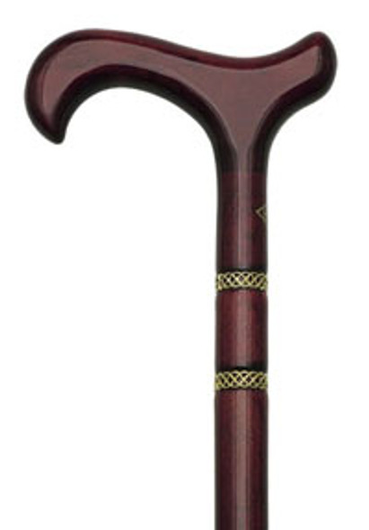 AL-67930 | BIJOUX CANE-BURGUNDY UNISEX DERBY HANDLE