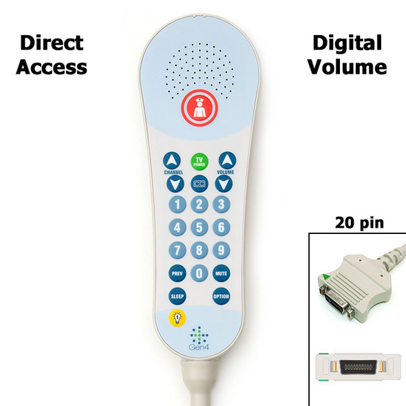 AL-84280 | DIGITAL VOLUME PILLOW SPKR, NURSE, TV, 0-9 KEYPAD, 1 LIGHT