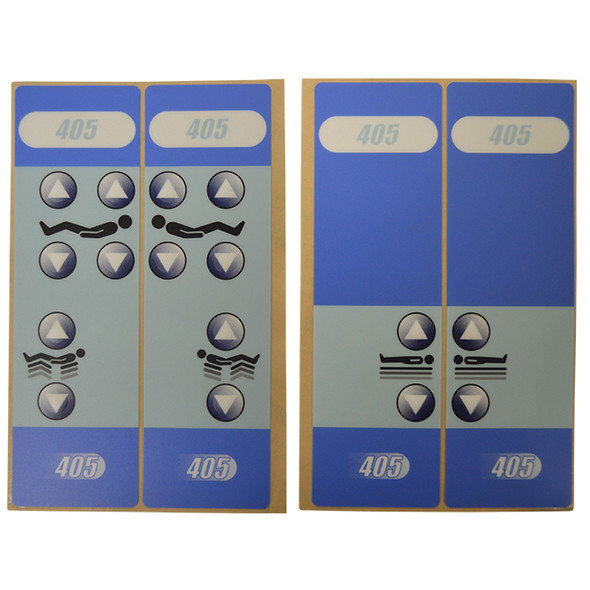 AL-86669 | KIT-OVERLAYS FOR HILL-ROM 405 MEDICAL BED-4-PCS, 2 FOR EA, S