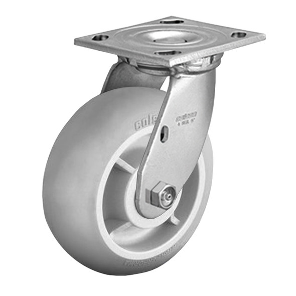 AL-10120-4 | 8" SWIVEL CASTER, PERFORMA BALL, 5" X 5-1/2" PLATE