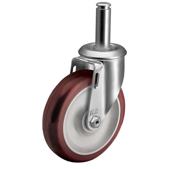 AL-4706-5 | 5" SWIVEL CASTER, GRIP RING 5/8" X 2-3/16", POLYURETHANE