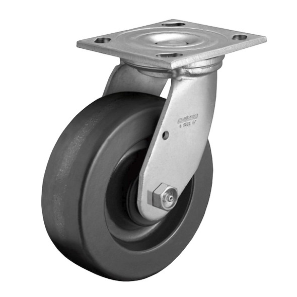 AL-4756-4 | 3-1/4" SWIVEL CASTER, ROLLER 5" X 5-1/2" PLATE, PHENOLIC