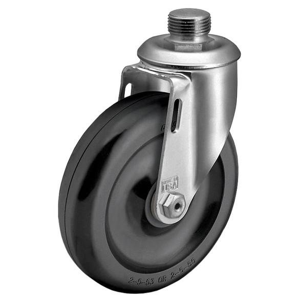 AL-52620-7 | 3" SWIVEL CASTER, DELRIN 3/4" PIPE THREAD, POLYOLEFIN