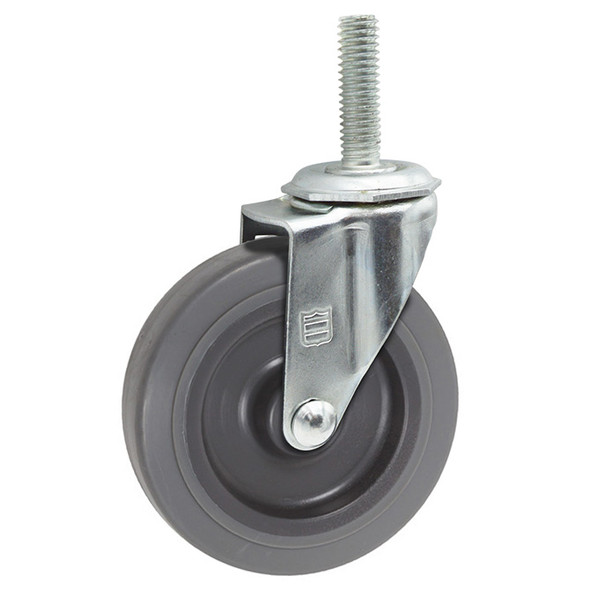 AL-64433-21 | 5" SWIVEL CASTER, TPR 1/2"-13 X 1-1/2" THREADED STEM