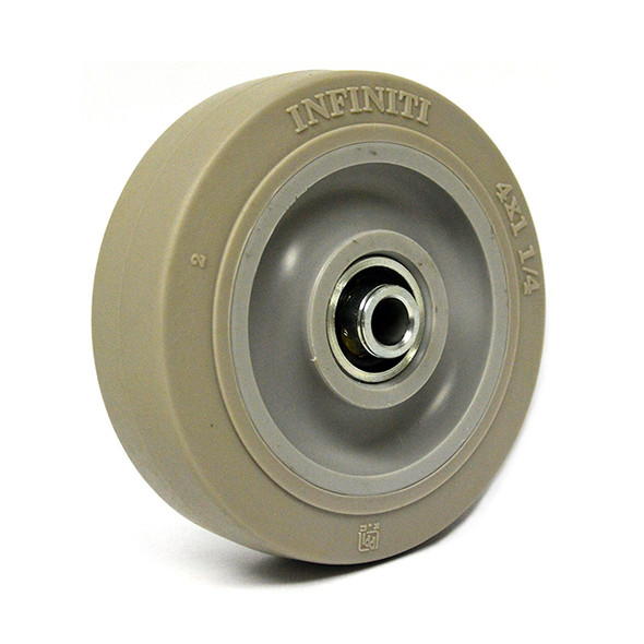 AL-INF-2150 | 5" GREY FLAT RUBBER WHEEL