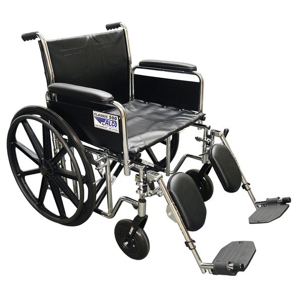 AL-70033 | 24"W CLASSIC 500 WHEELCHAIR SPECIFY ARM TYPE/LEG/FOOTREST