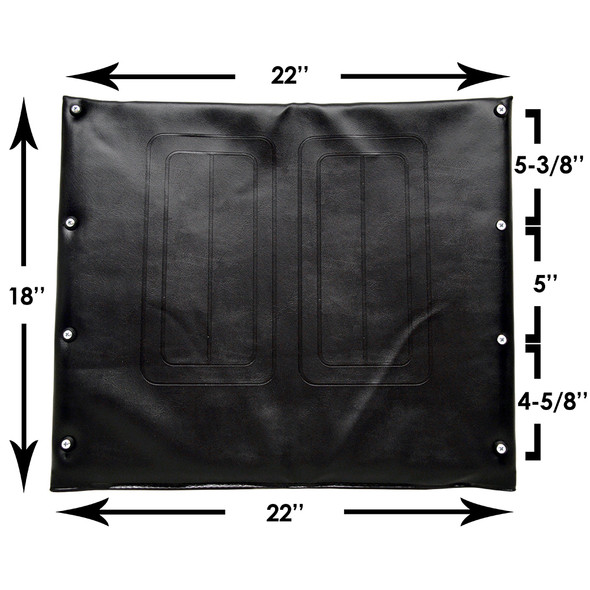 AL-766 | BACK UPHOLSTERY 22" W X 18" H, SPECIFY COLOR