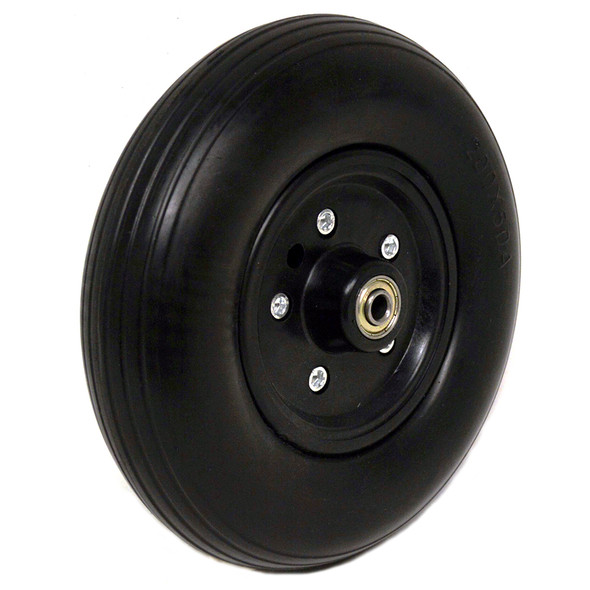 AL-86111 | 8" X 2" FRONT WHEEL - HARD W/ BEARINGS (CLOSED SPOKE)