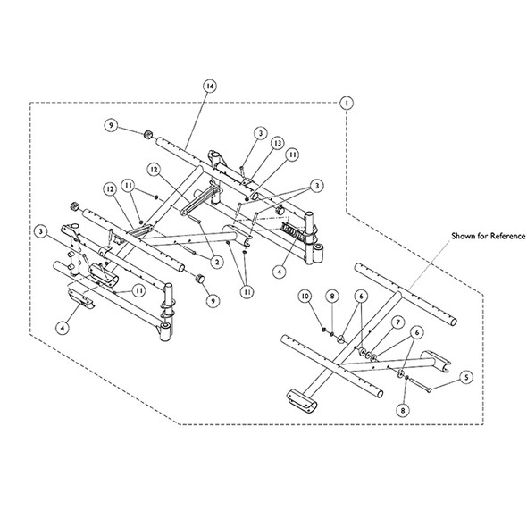 AL-81697 | HARDWARE CROSSBRACE 14-15"W 