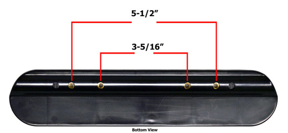 AL-78030 | DESK ARM PAD - 9-1/8"L BLACK BASE/ BLACK PAD (PAIR)