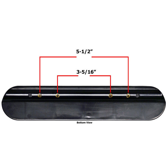 AL-78030 | DESK ARM PAD - 9-1/8"L BLACK BASE/ BLACK PAD (PAIR)