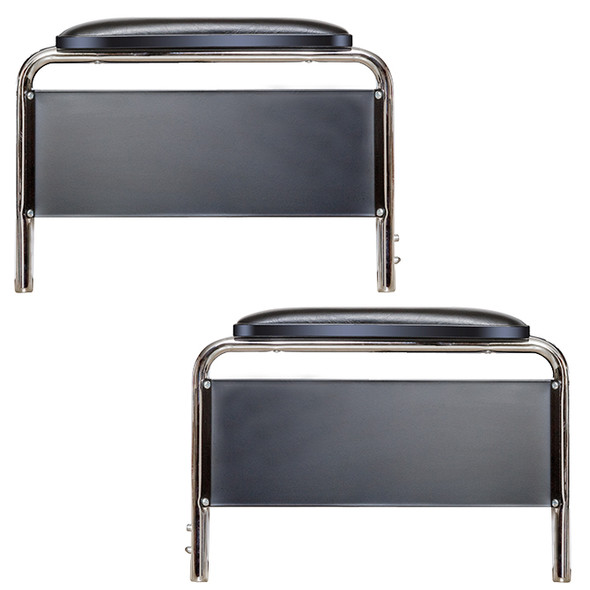 AL-64741 | FULL LENGTH ARMREST ASSEMBLY REMOVABLE - BLACK ARMPAD (PAIR
