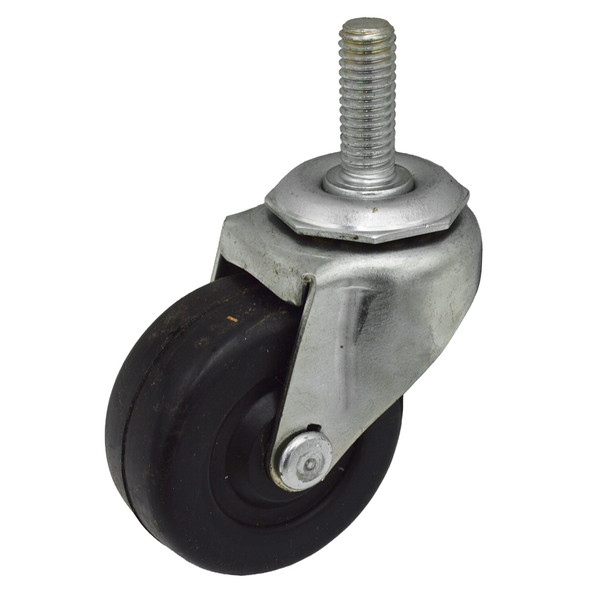 AL-C15019-34 | 2" SWIVEL CASTER, SOFT RUBBER 3/8"-16 X 1" THREADED STEM