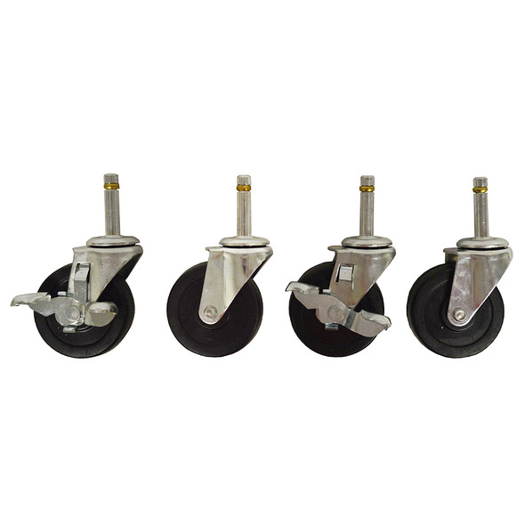 AL-79142 | 2 LOCKING & 2 NON-LOCKING 3" CASTER SET,